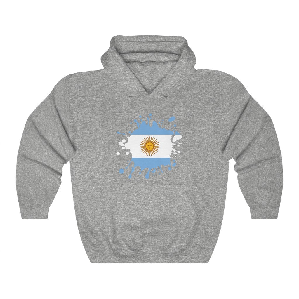 Argentina Splat Flag Hoodie Sweatshirt - Unisex