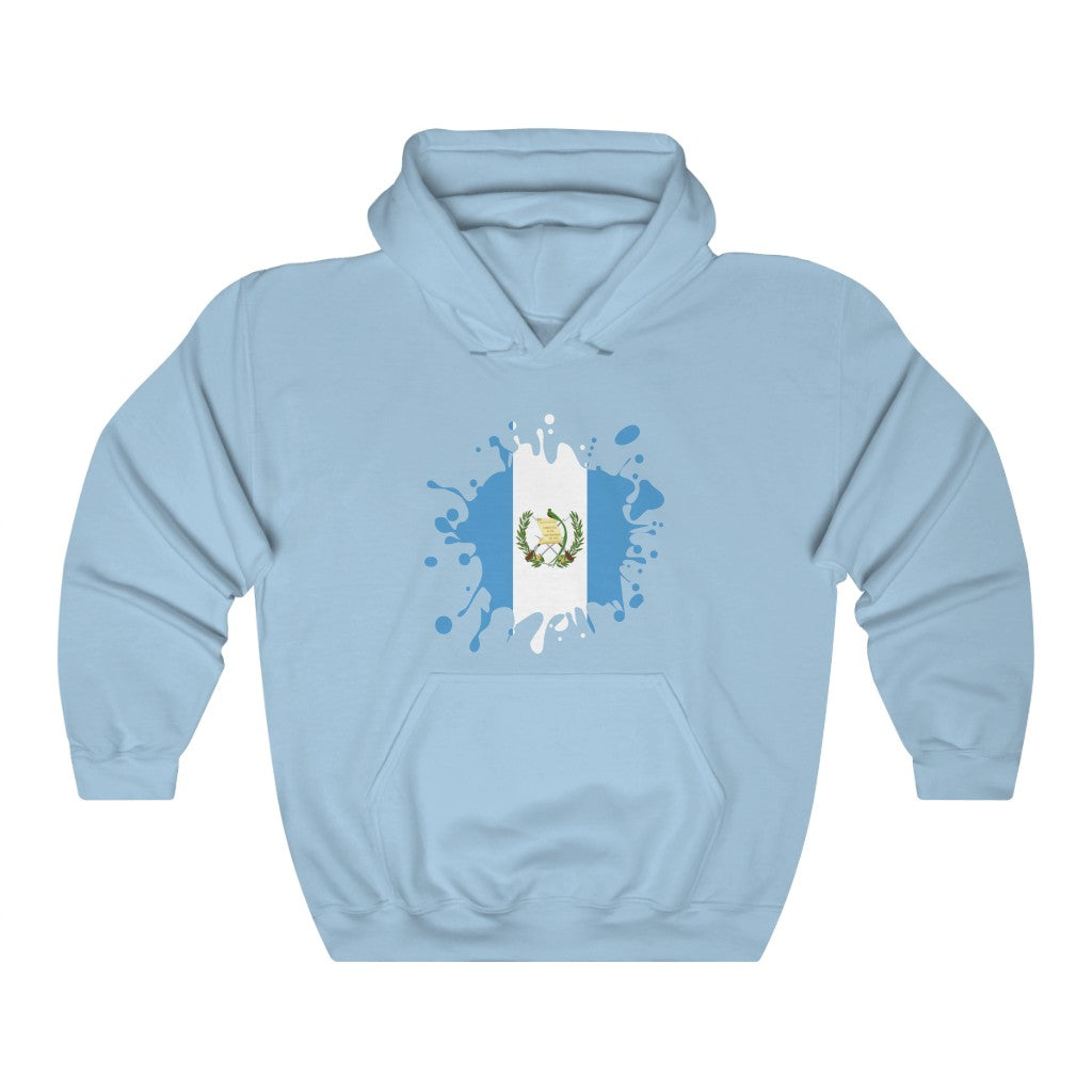Guatemala Splat Flag Hoodie Sweatshirt - Unisex