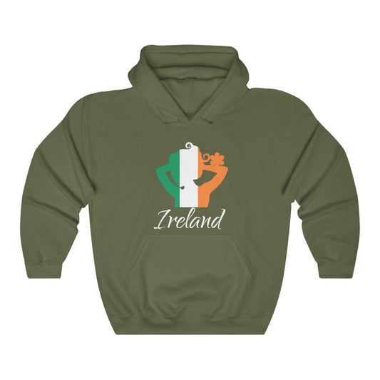 Ireland Lady Flag Hoodie Sweatshirt 2 - Unisex