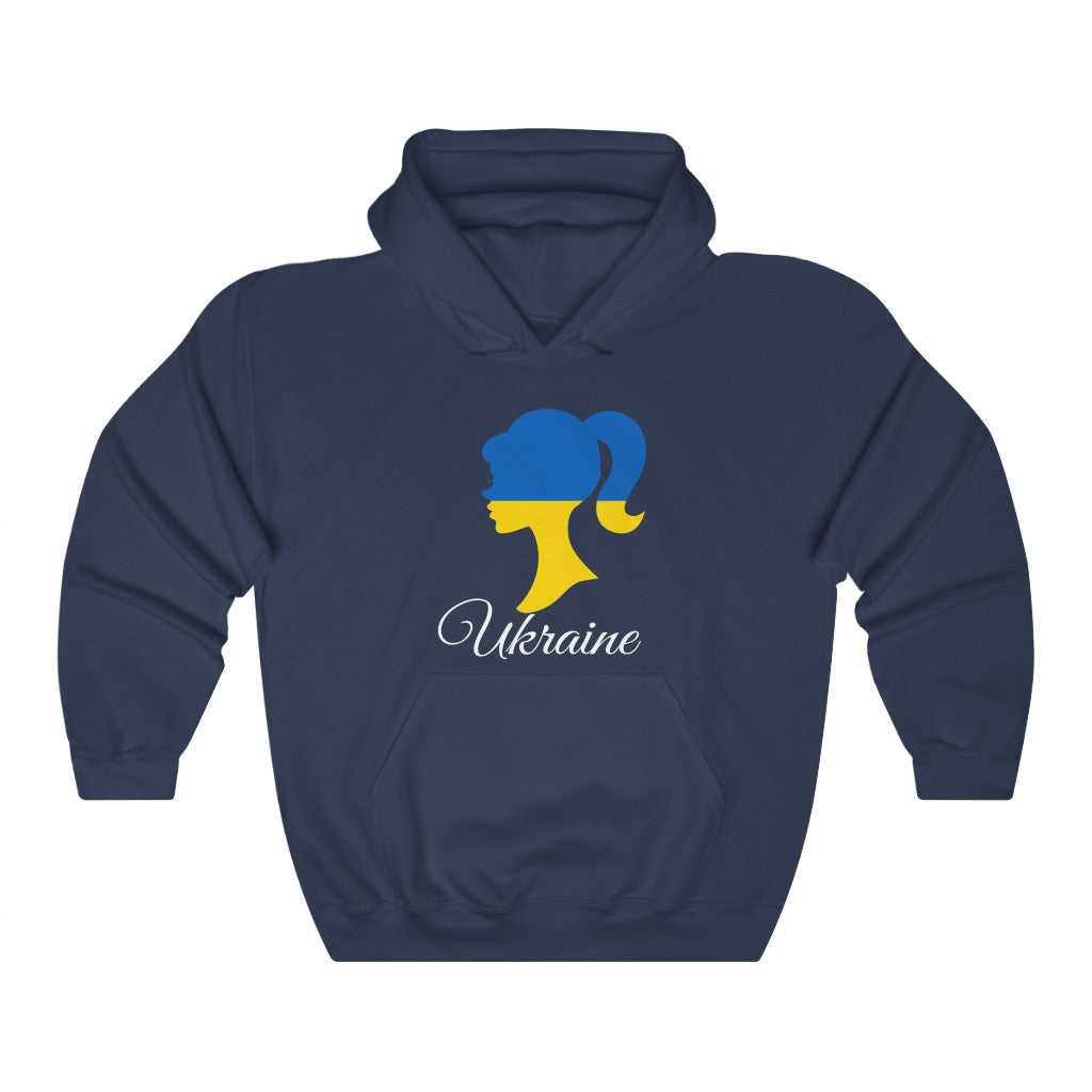 Ukraine Girl Flag Hoodie Sweatshirt 2 - Unisex