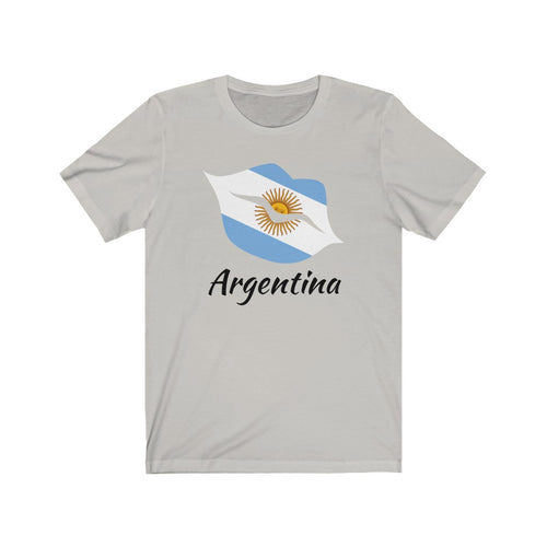 Argentina Lips Flag Premium Tee 1 - Unisex