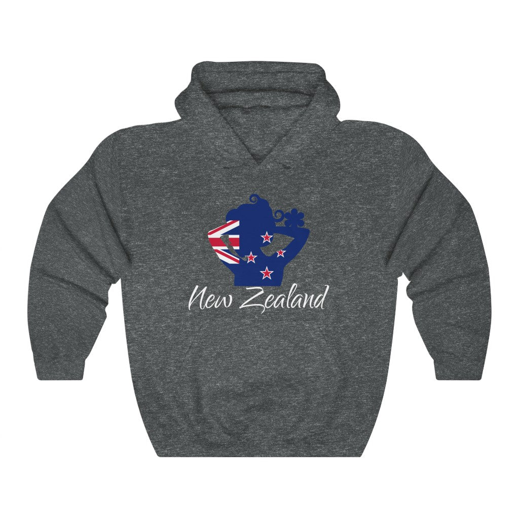 New Zealand Lady Flag Hoodie Sweatshirt 2 - Unisex