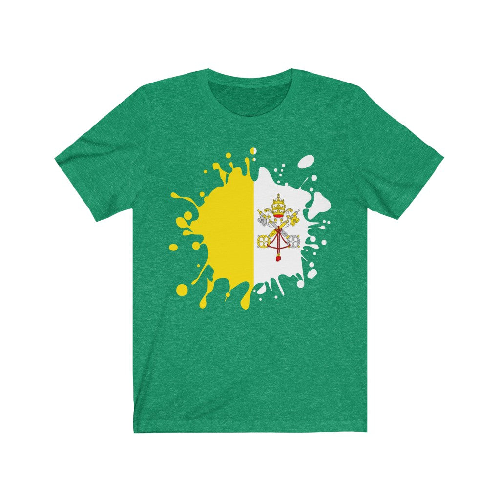 Holy See Splat Flag Premium Tee - Unisex