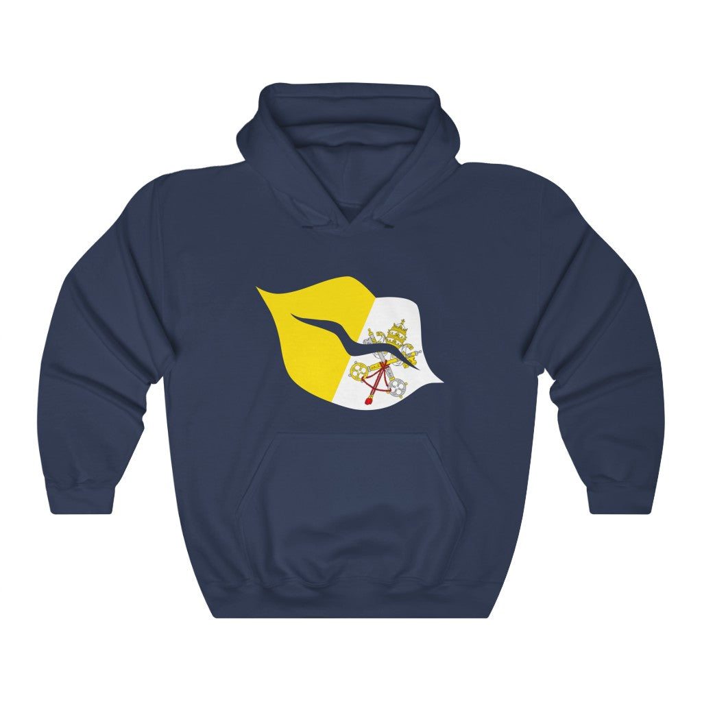Holy See Lips Flag Hoodie Sweatshirt - Unisex