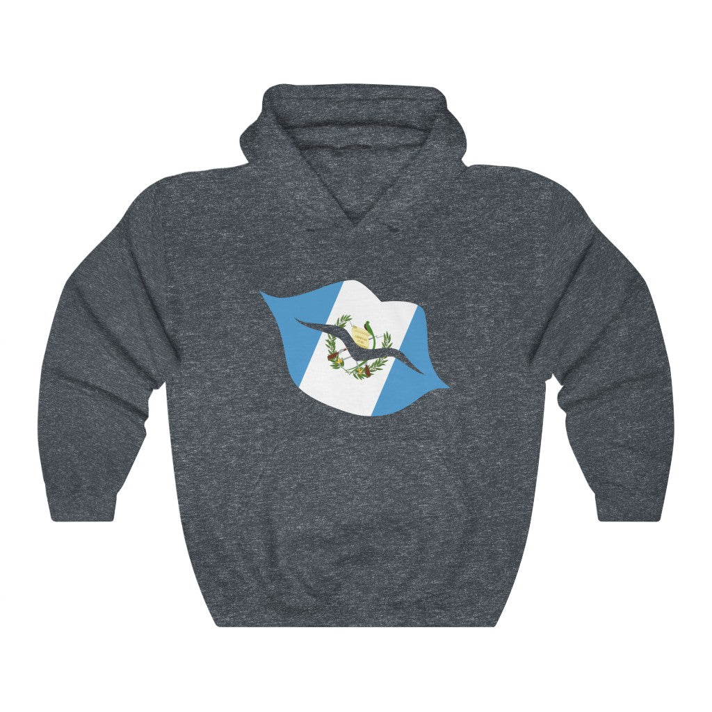 Guatemala Lips Flag Hoodie Sweatshirt - Unisex
