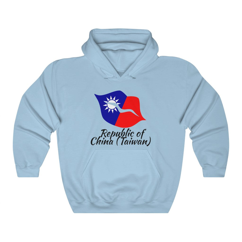 Republic of China - Taiwan Lips Flag Hoodie Sweatshirt 1 - Unisex