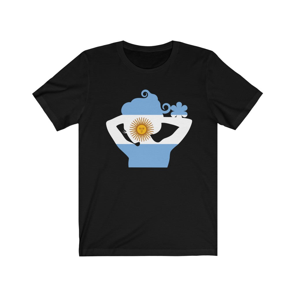 Argentina Lady Flag Premium Tee - Unisex