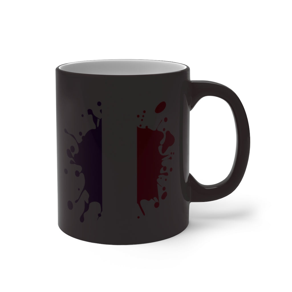 France Splat Color Changing Mug