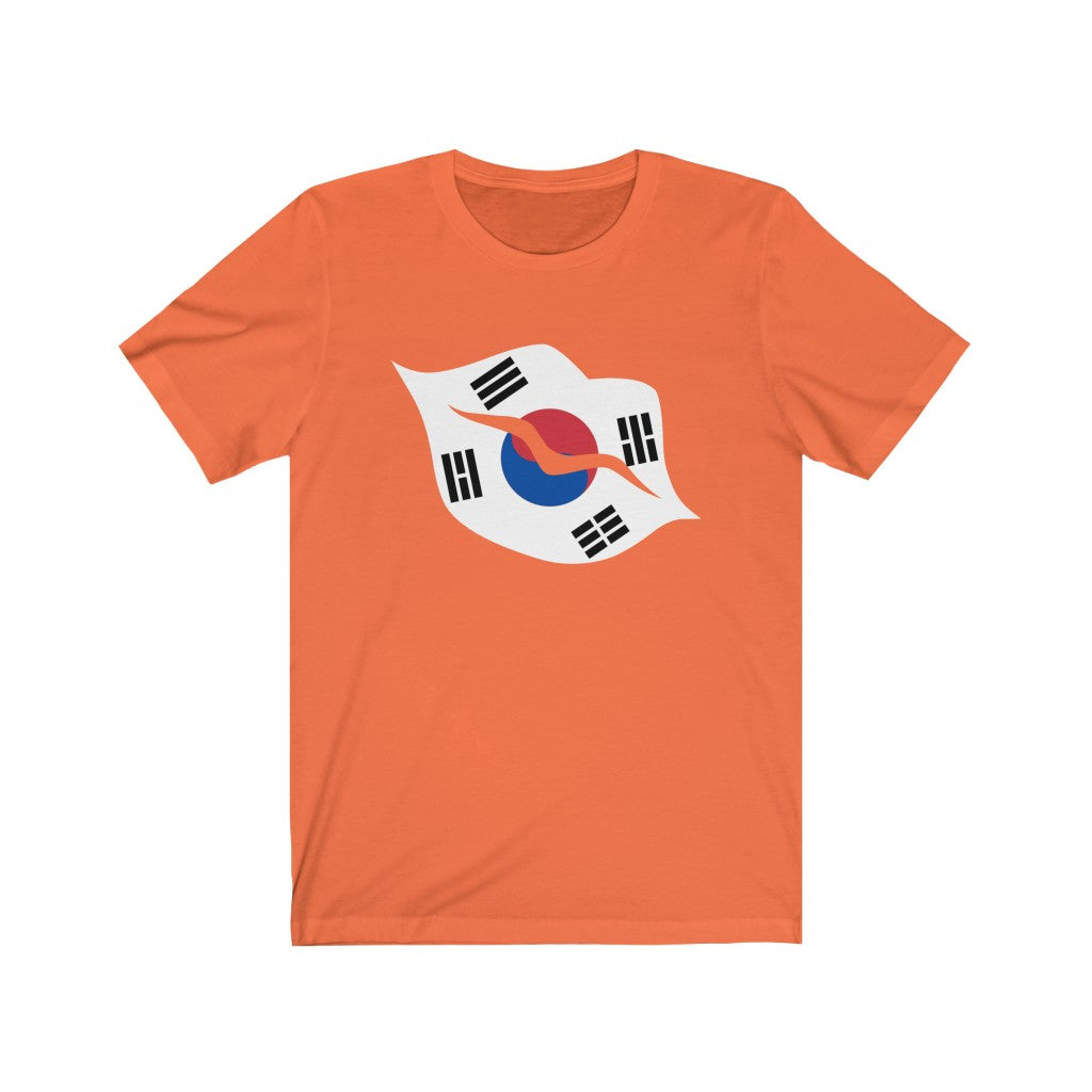 South Korea Lips Flag Premium Tee - Unisex