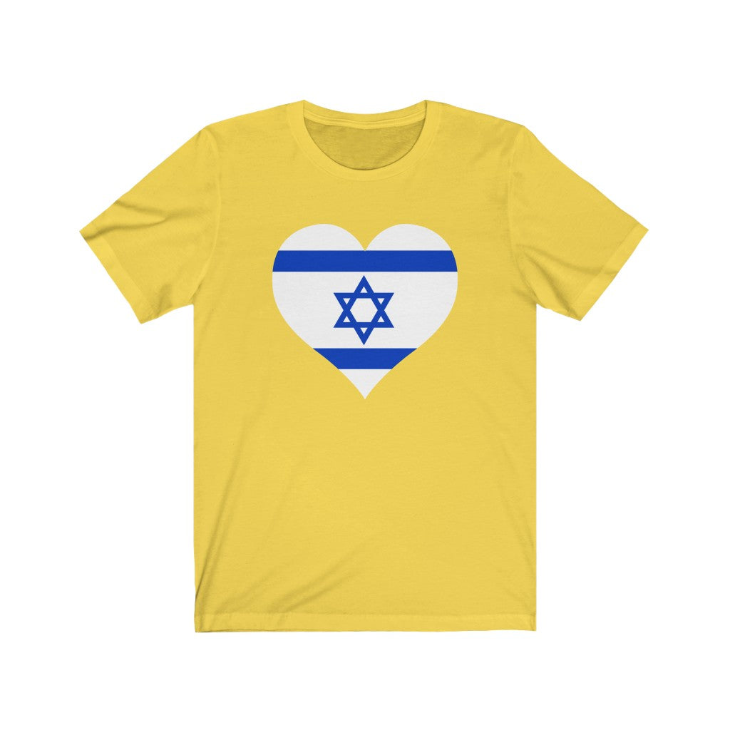 Israel Heart Flag Premium Tee - Unisex