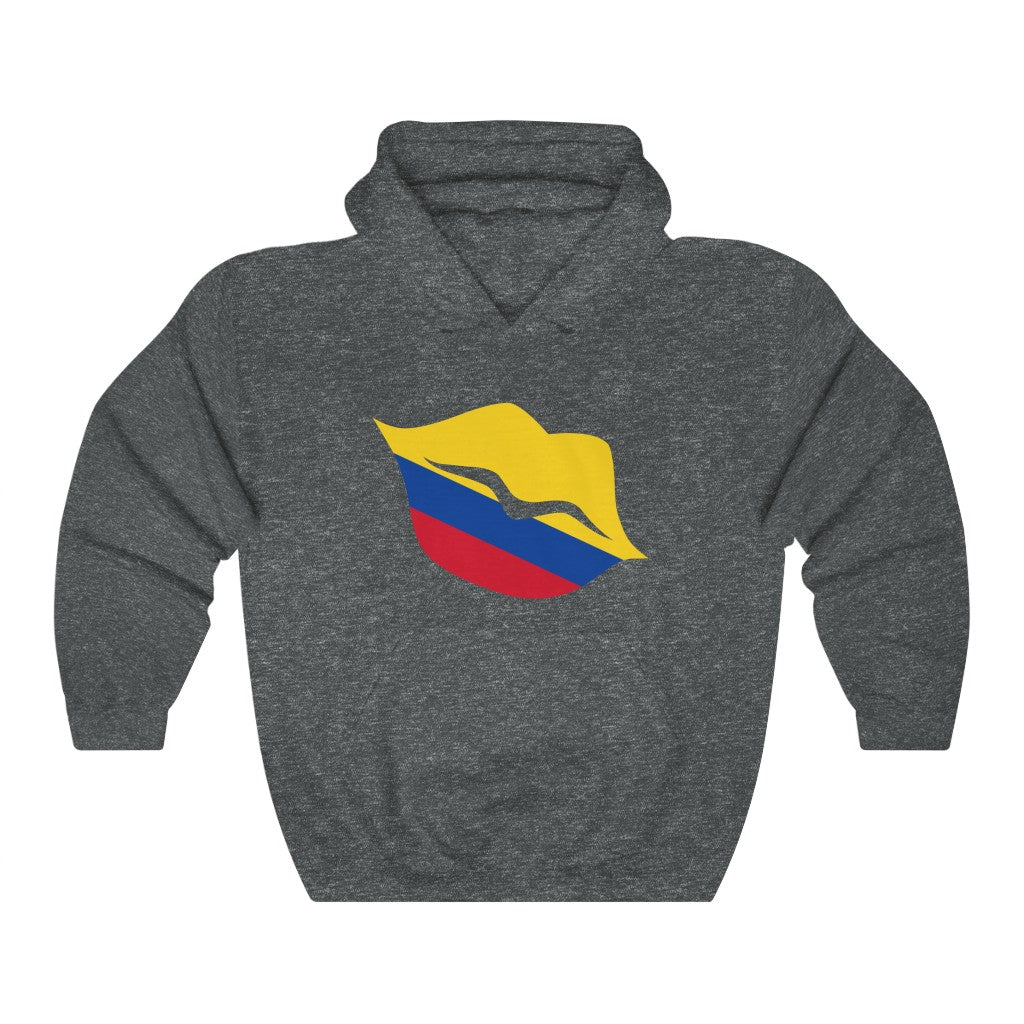 Colombia Lips Flag Hoodie Sweatshirt - Unisex