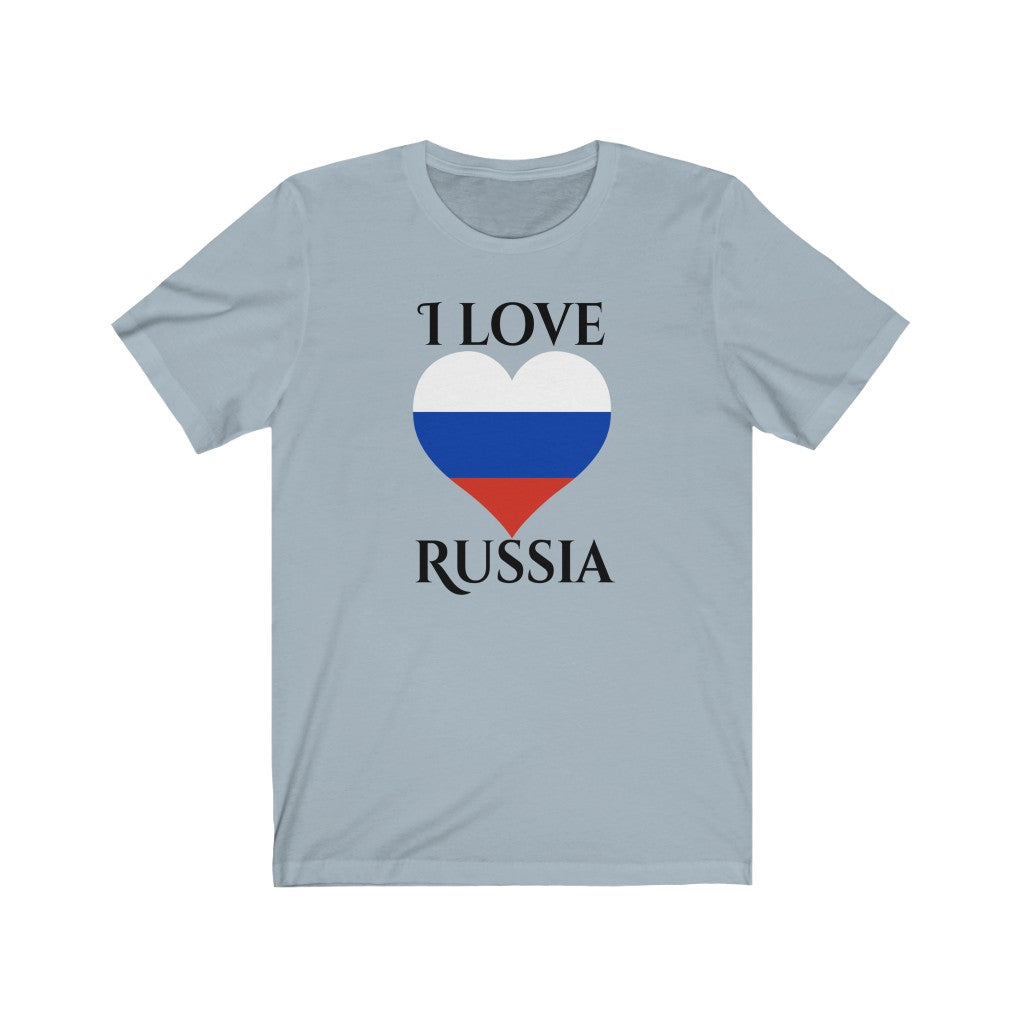 Russia Heart Flag Premium Tee 1 - Unisex