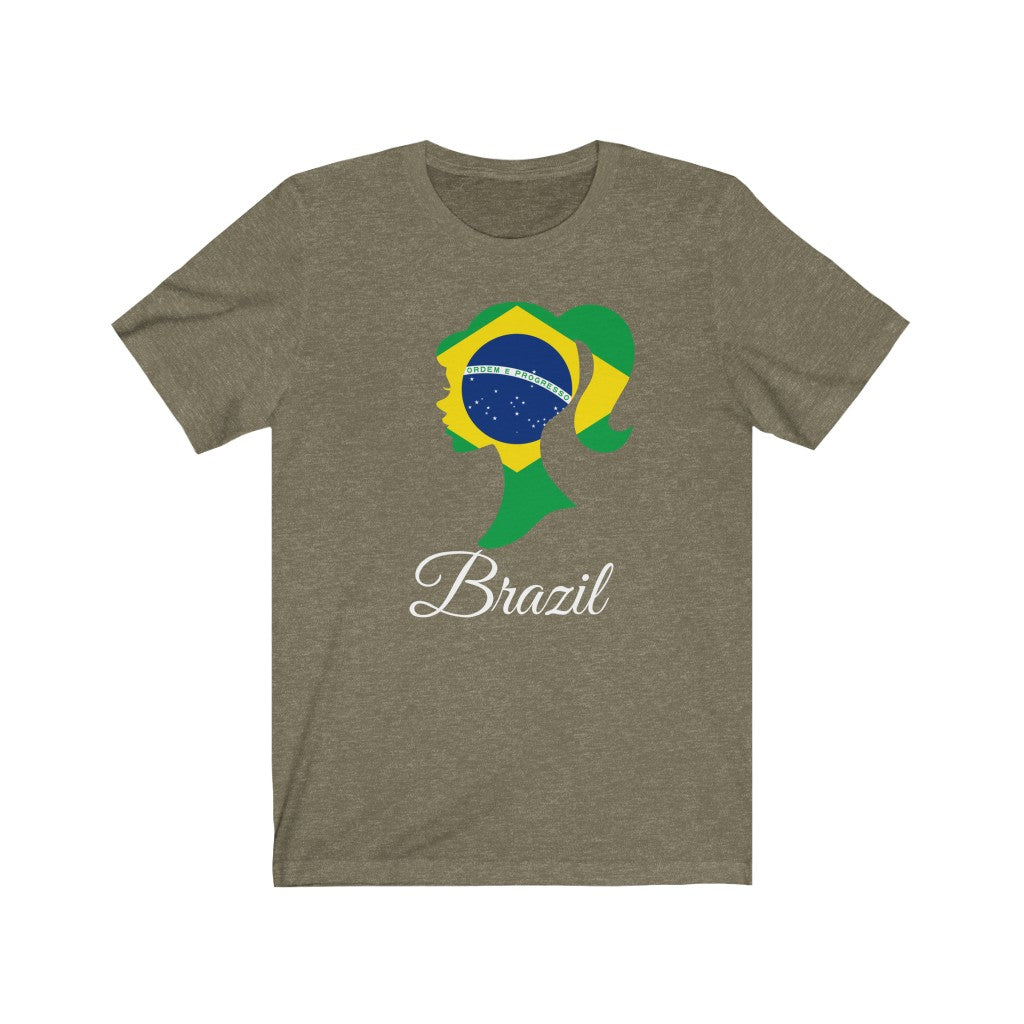Brazil Girl Flag Premium Tee 2 - Unisex