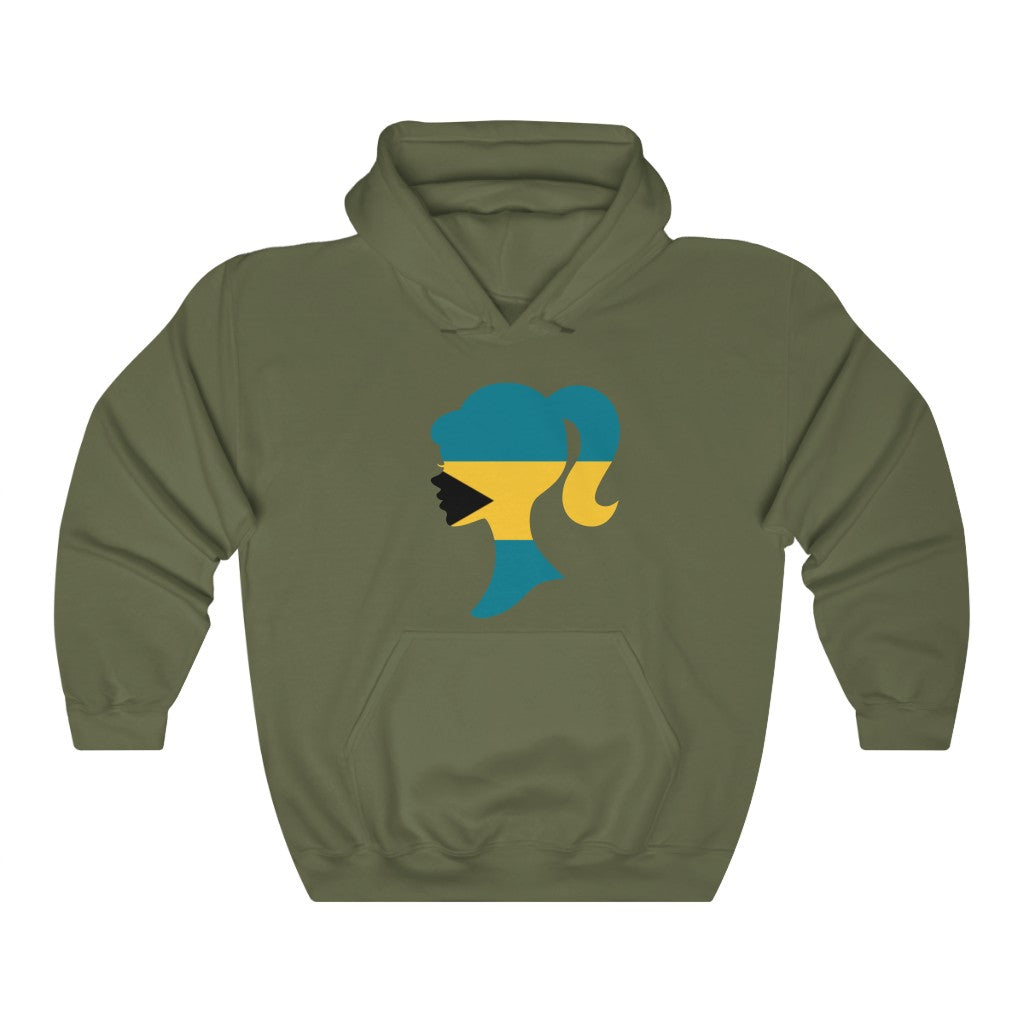 Bahamas Girl Flag Hoodie Sweatshirt - Unisex