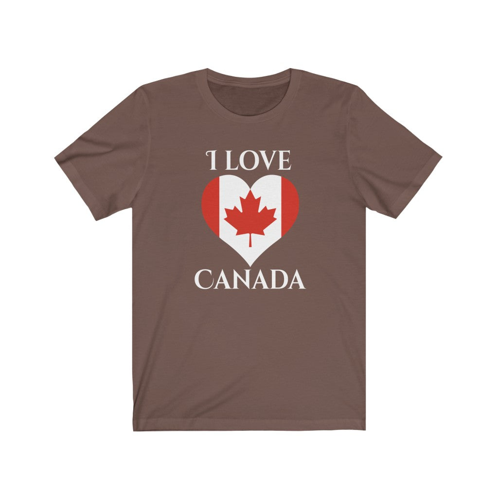 Canada Heart Flag Premium Tee 2 - Unisex