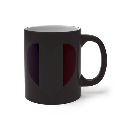 France Heart Color Changing Mug