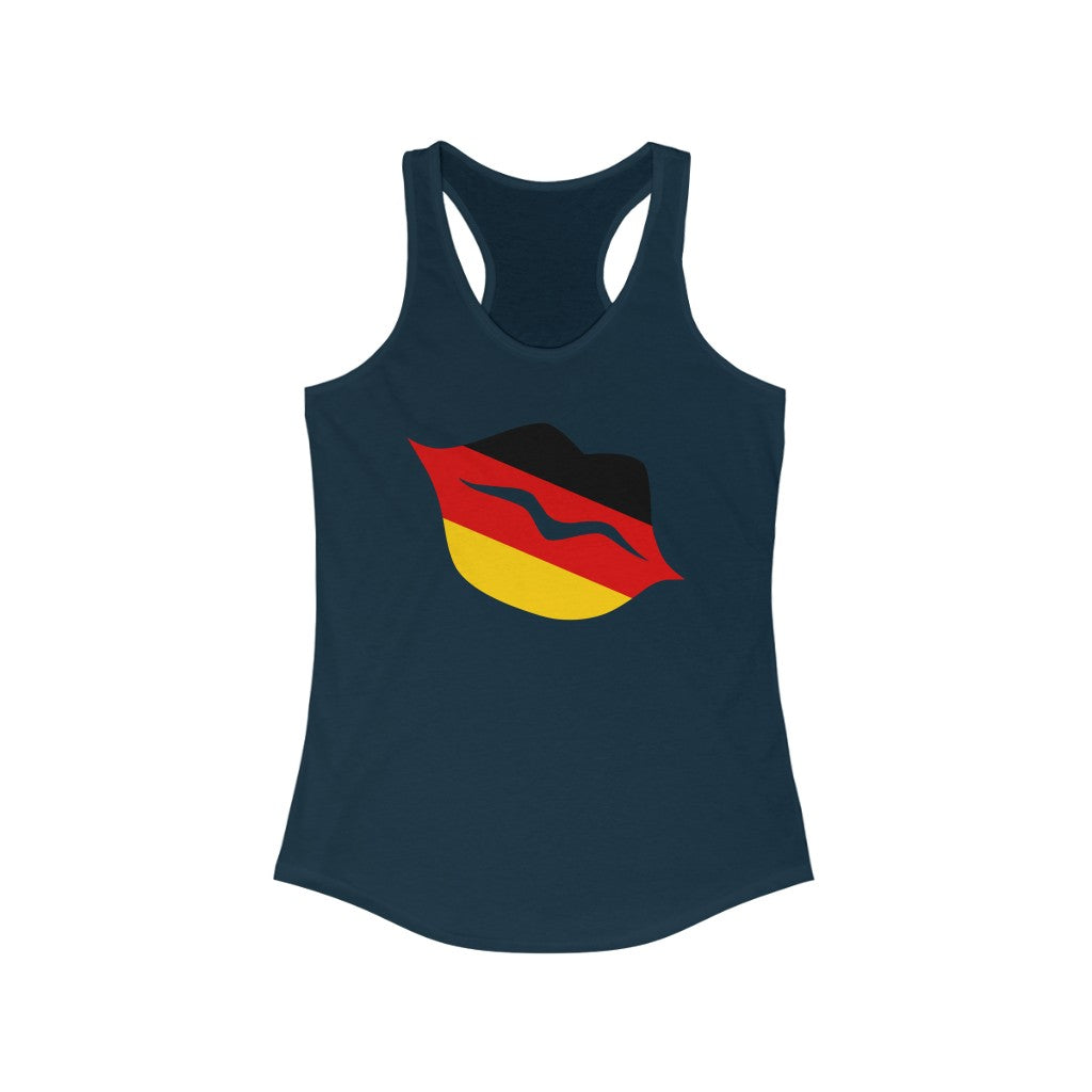 Germany Lips Flag Tank - Women