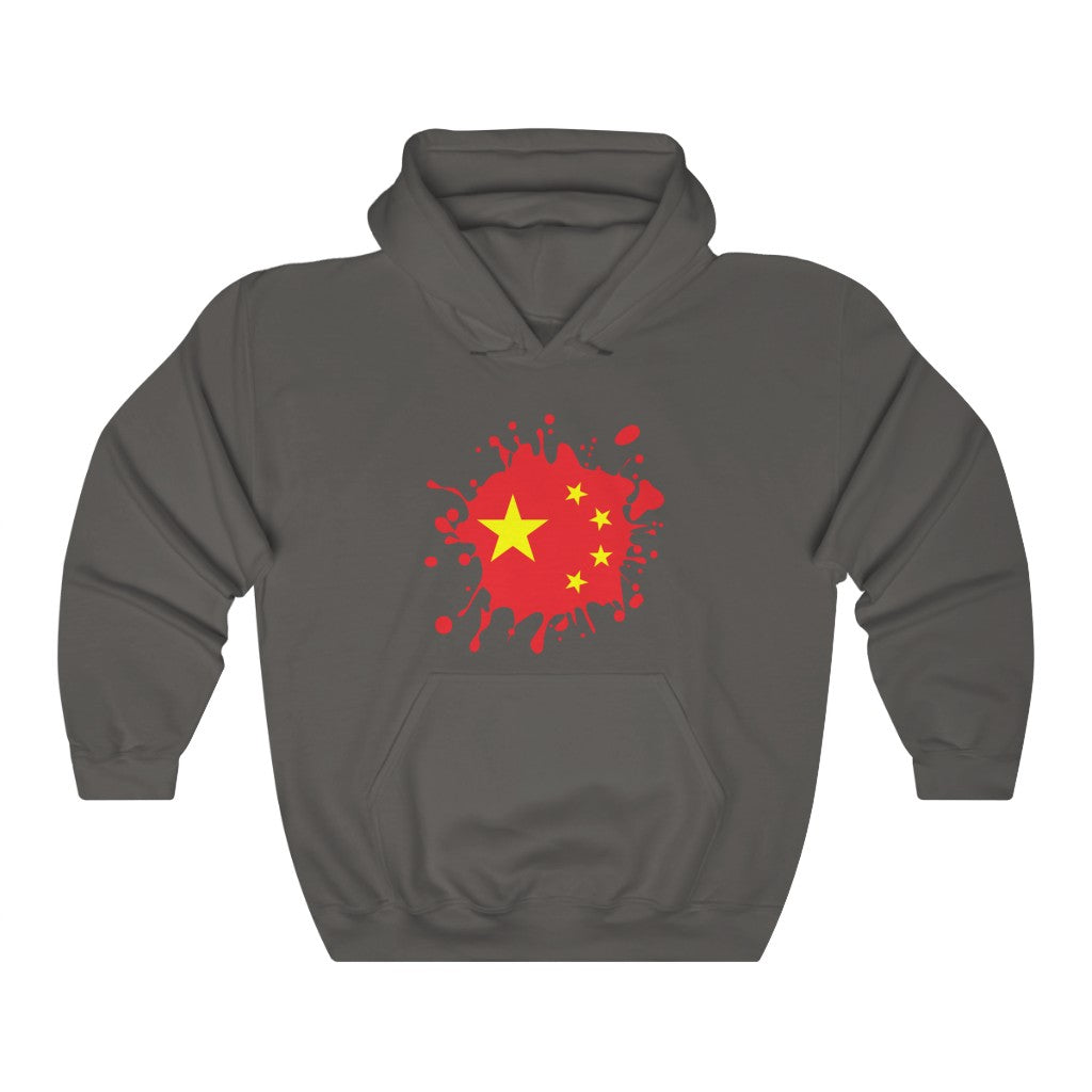 China Splat Flag Hoodie Sweatshirt - Unisex