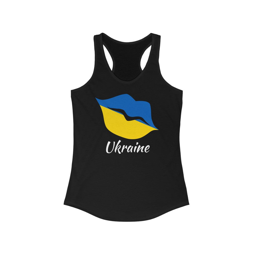 Ukraine Lips Flag Tank 2 - Women