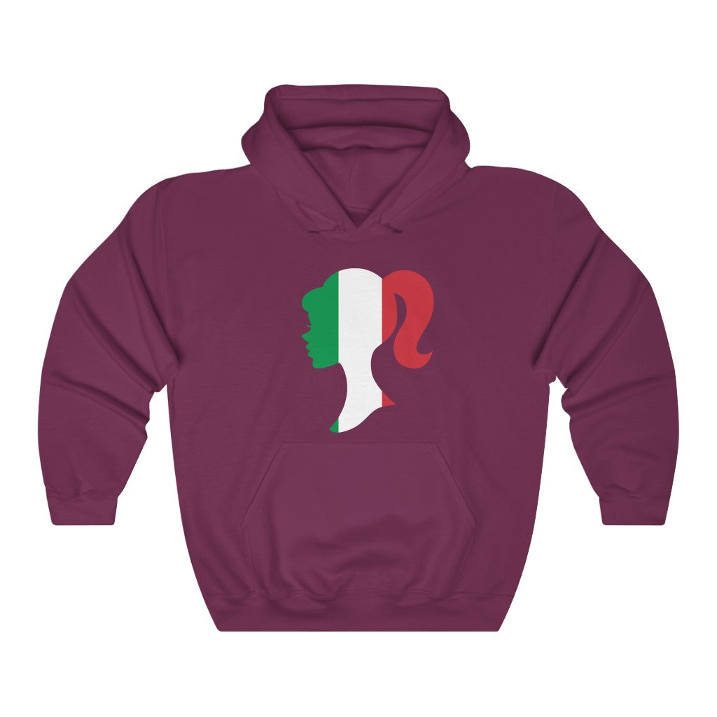 Italy Girl Flag Hoodie Sweatshirt - Unisex
