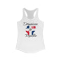 Dominican Republic Lady Flag Tank 1 - Women