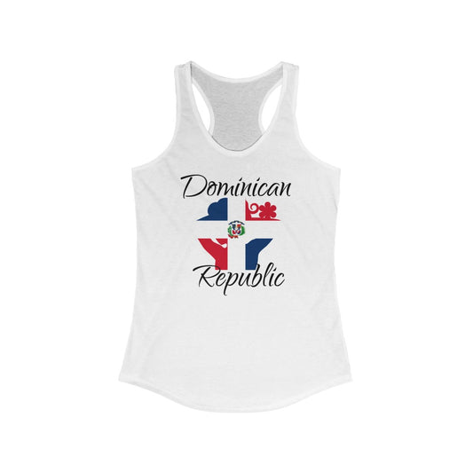 Dominican Republic Lady Flag Tank 1 - Women