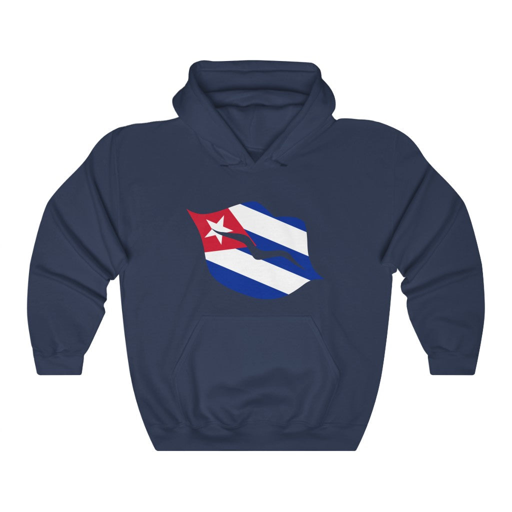 Cuba Lips Flag Hoodie Sweatshirt - Unisex