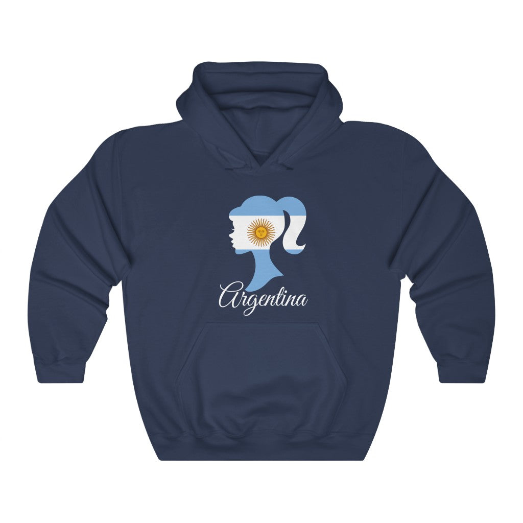 Argentina Girl Flag Hoodie Sweatshirt 2 - Unisex