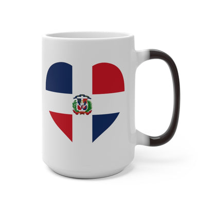 Dominican Republic Heart Color Changing Mug