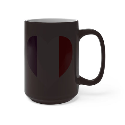 France Heart Color Changing Mug