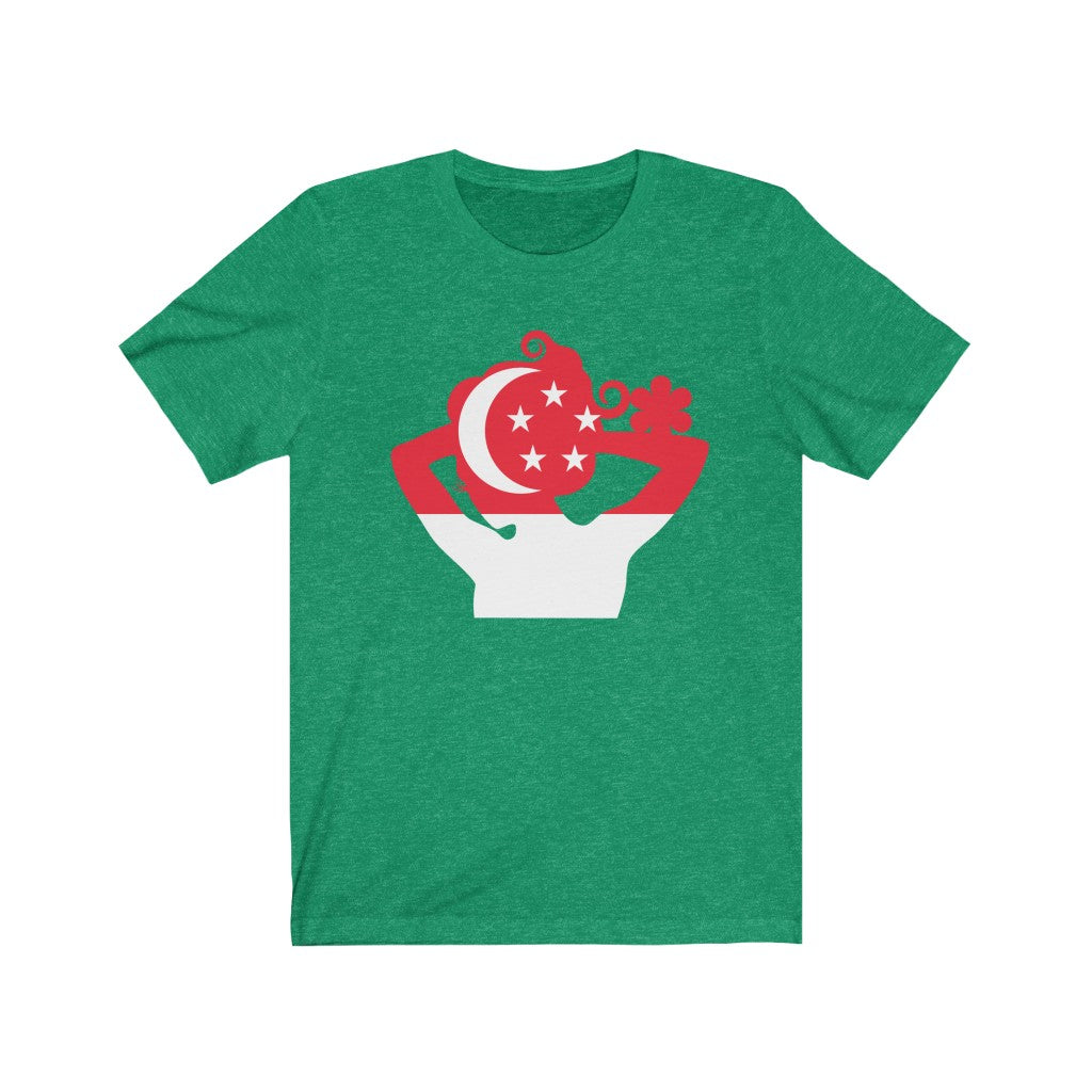 Singapore Lady Flag Premium Tee - Unisex