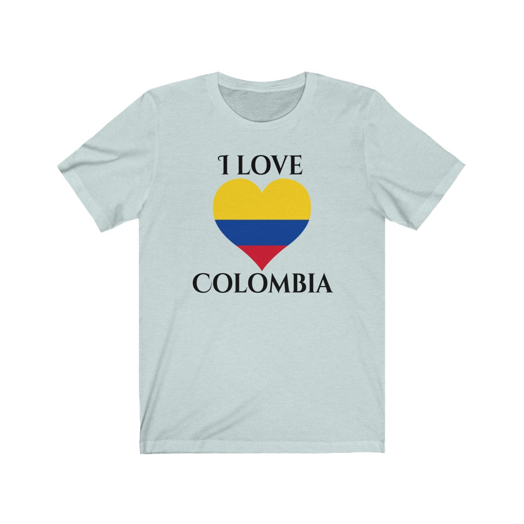 Colombia Heart Flag Premium Tee 1 - Unisex