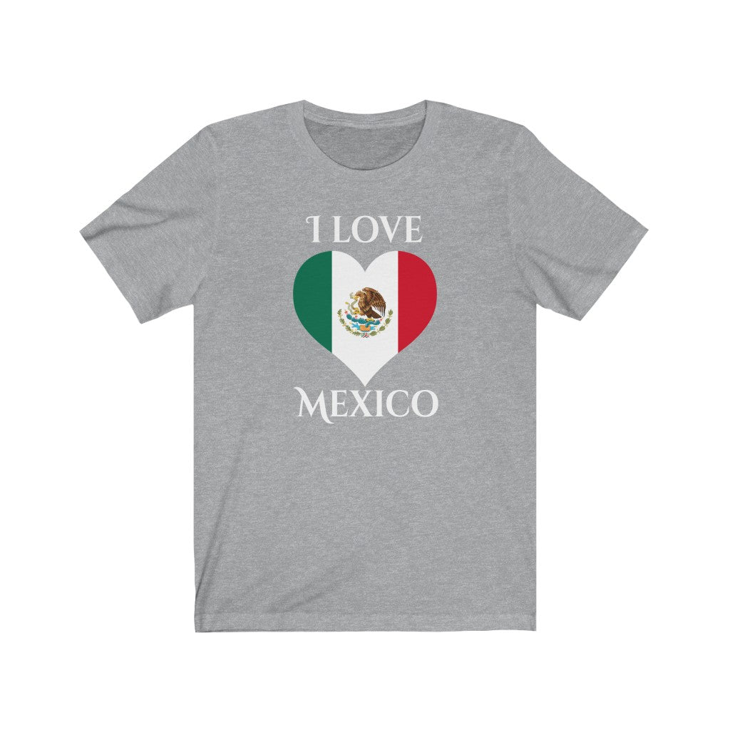 Mexico Heart Flag Premium Tee 2 - Unisex