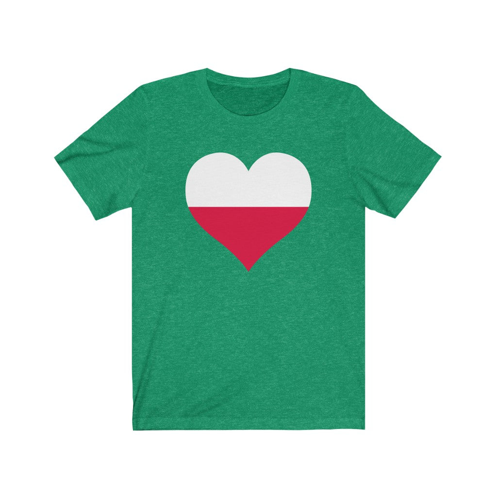 Poland Heart Flag Premium Tee - Unisex