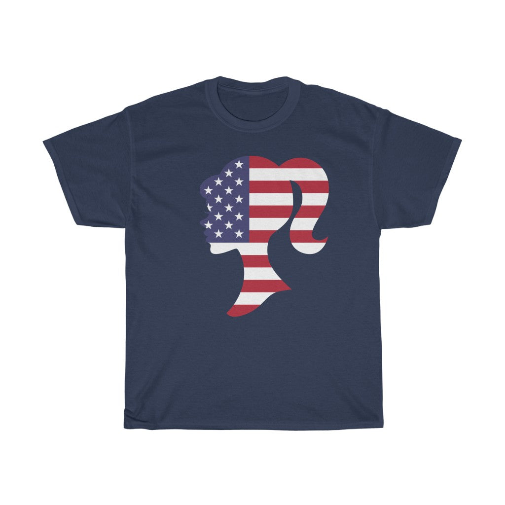 United States of America Girl Flag Standard Tee - Unisex