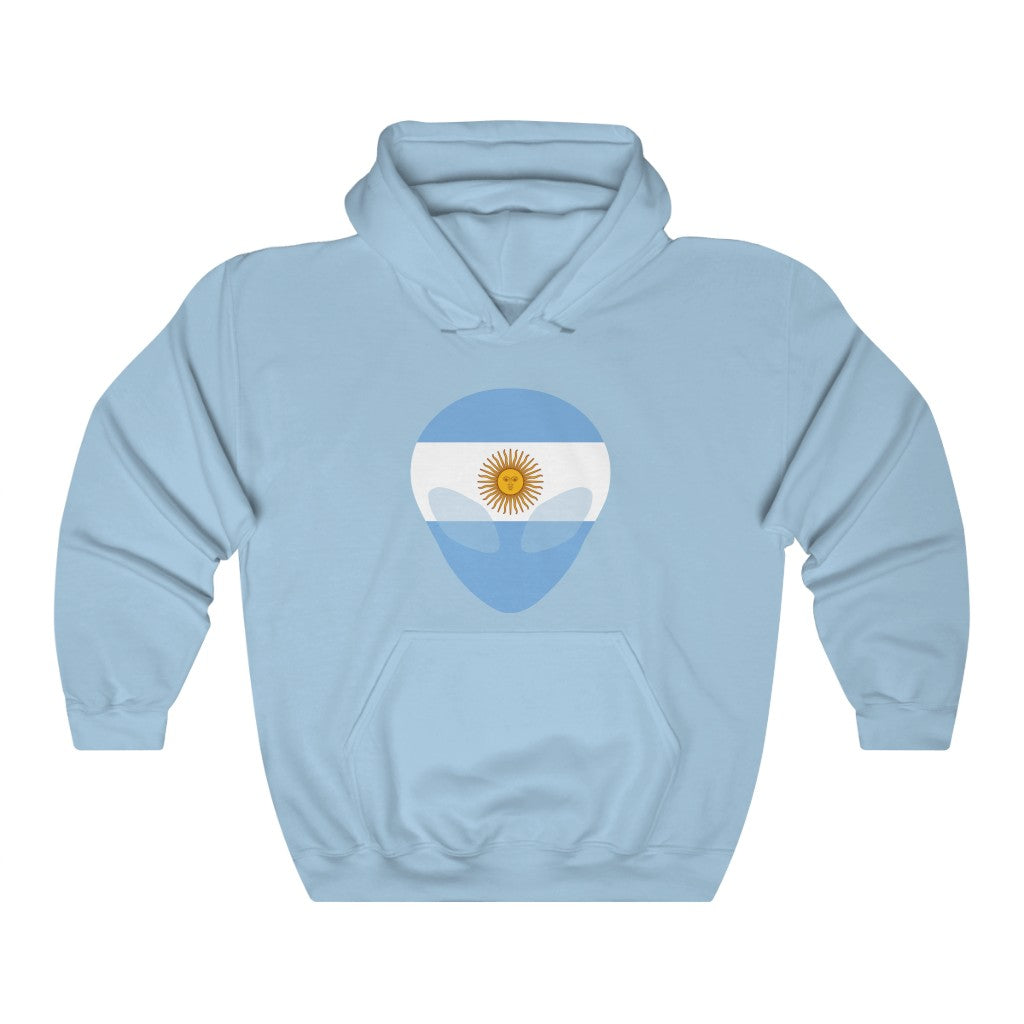 Argentina Alien Flag Hoodie Sweatshirt - Unisex