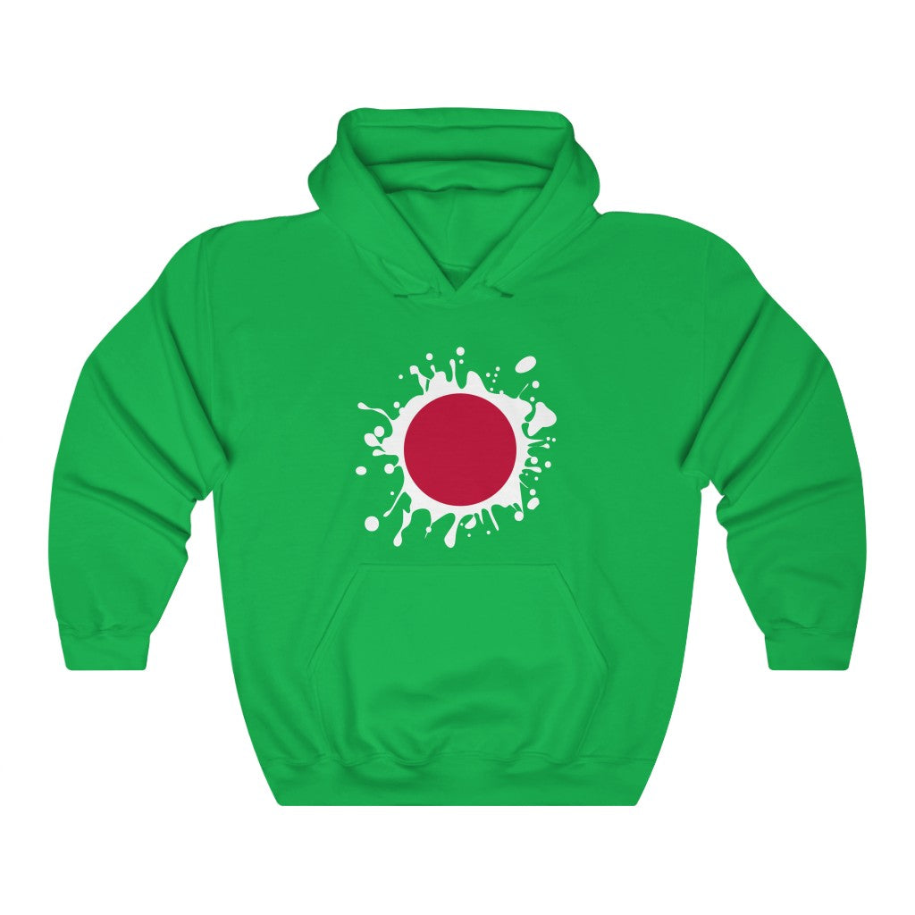 Japan Splat Flag Hoodie Sweatshirt - Unisex
