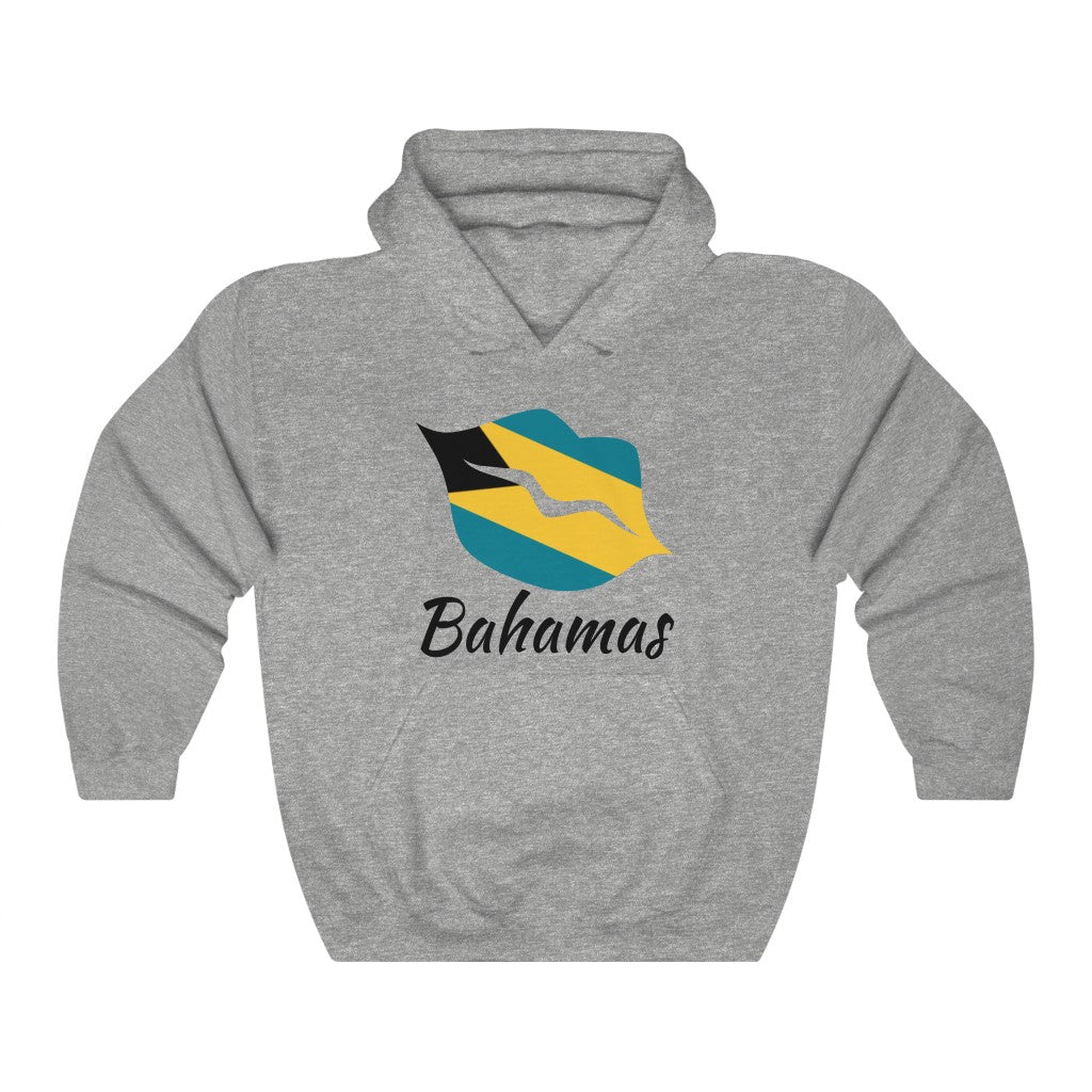 Bahamas Lips Flag Hoodie Sweatshirt 1 - Unisex