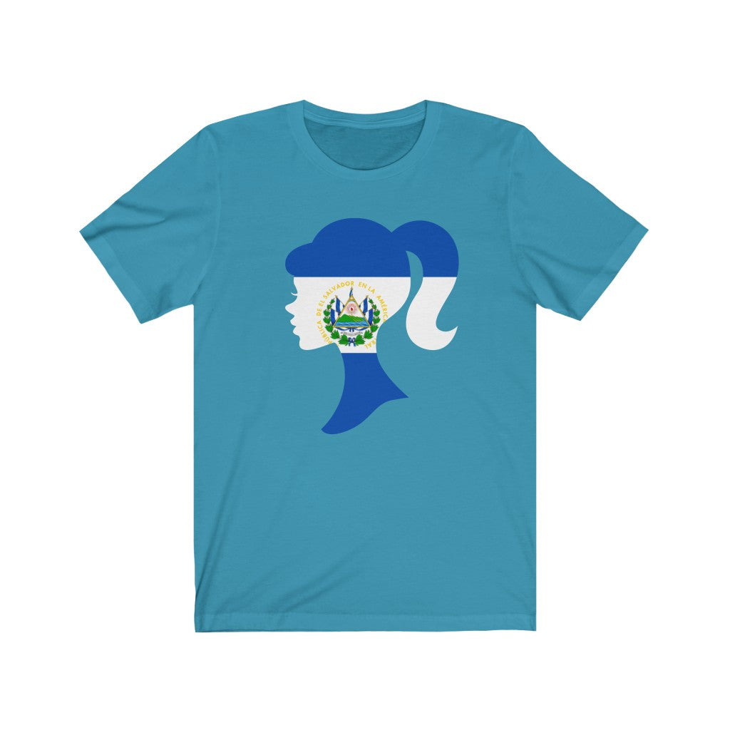 El Salvador Girl Flag Premium Tee - Unisex