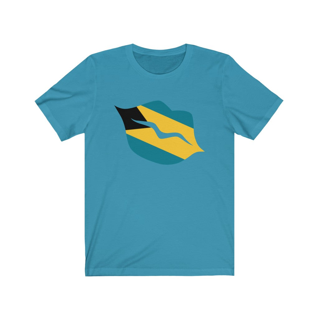 Bahamas Lips Flag Premium Tee - Unisex