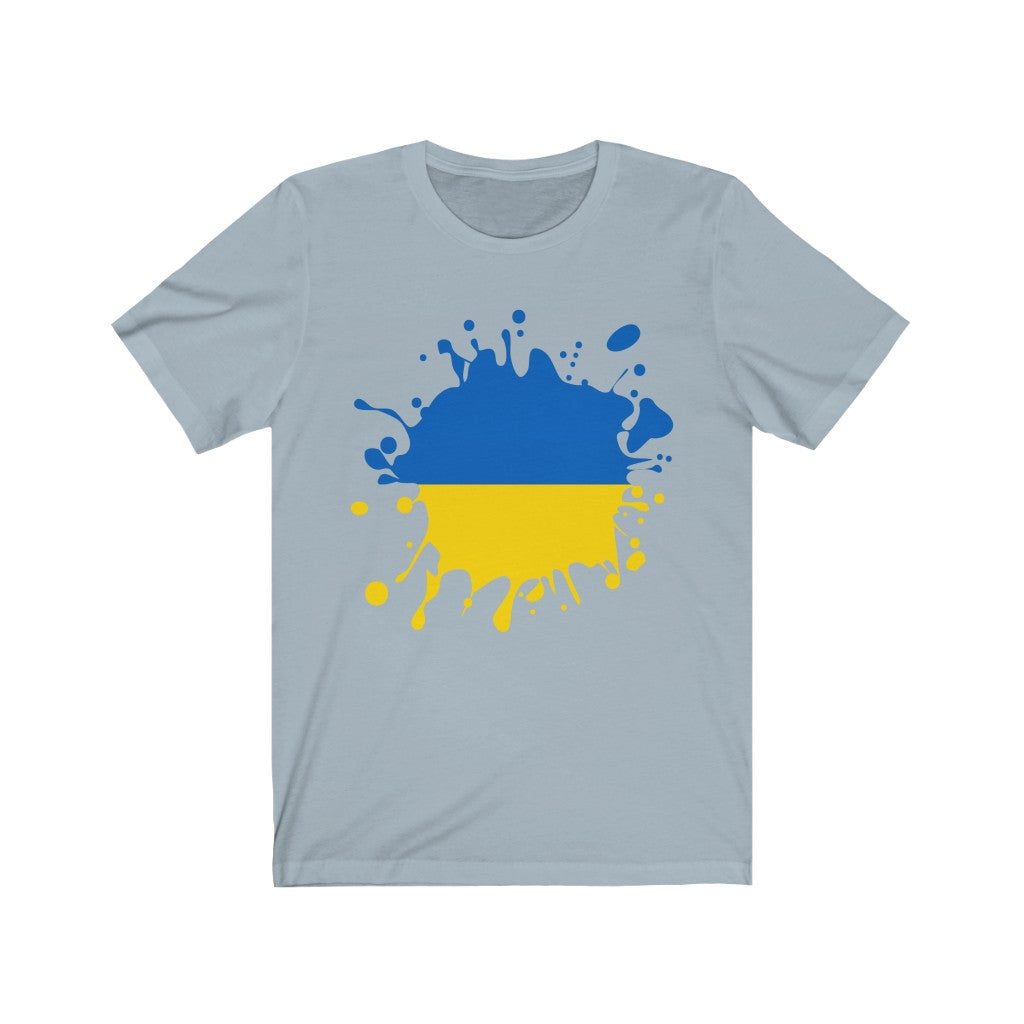 Ukraine Splat Flag Premium Tee - Unisex