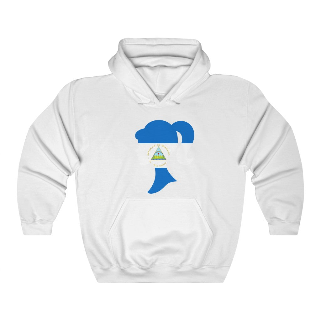Nicaragua Girl Flag Hoodie Sweatshirt - Unisex