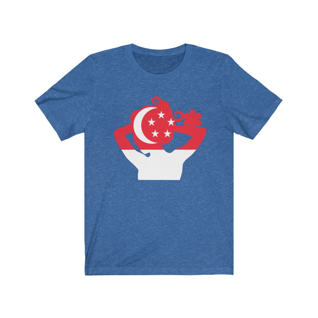 Singapore Lady Flag Premium Tee - Unisex