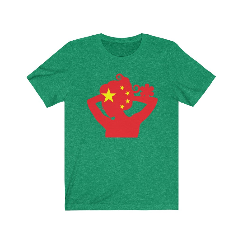 China Lady Flag Premium Tee - Unisex
