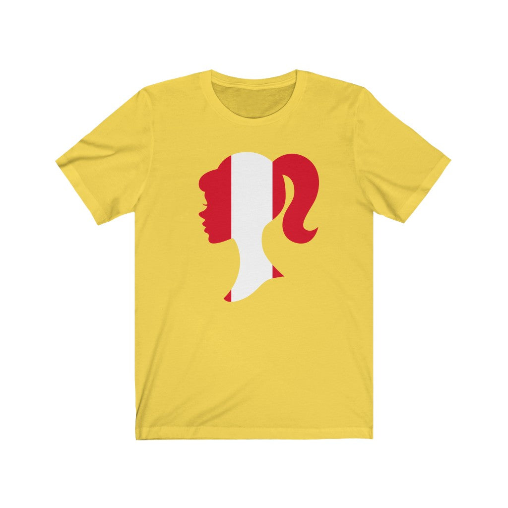 Peru Girl Flag Premium Tee - Unisex