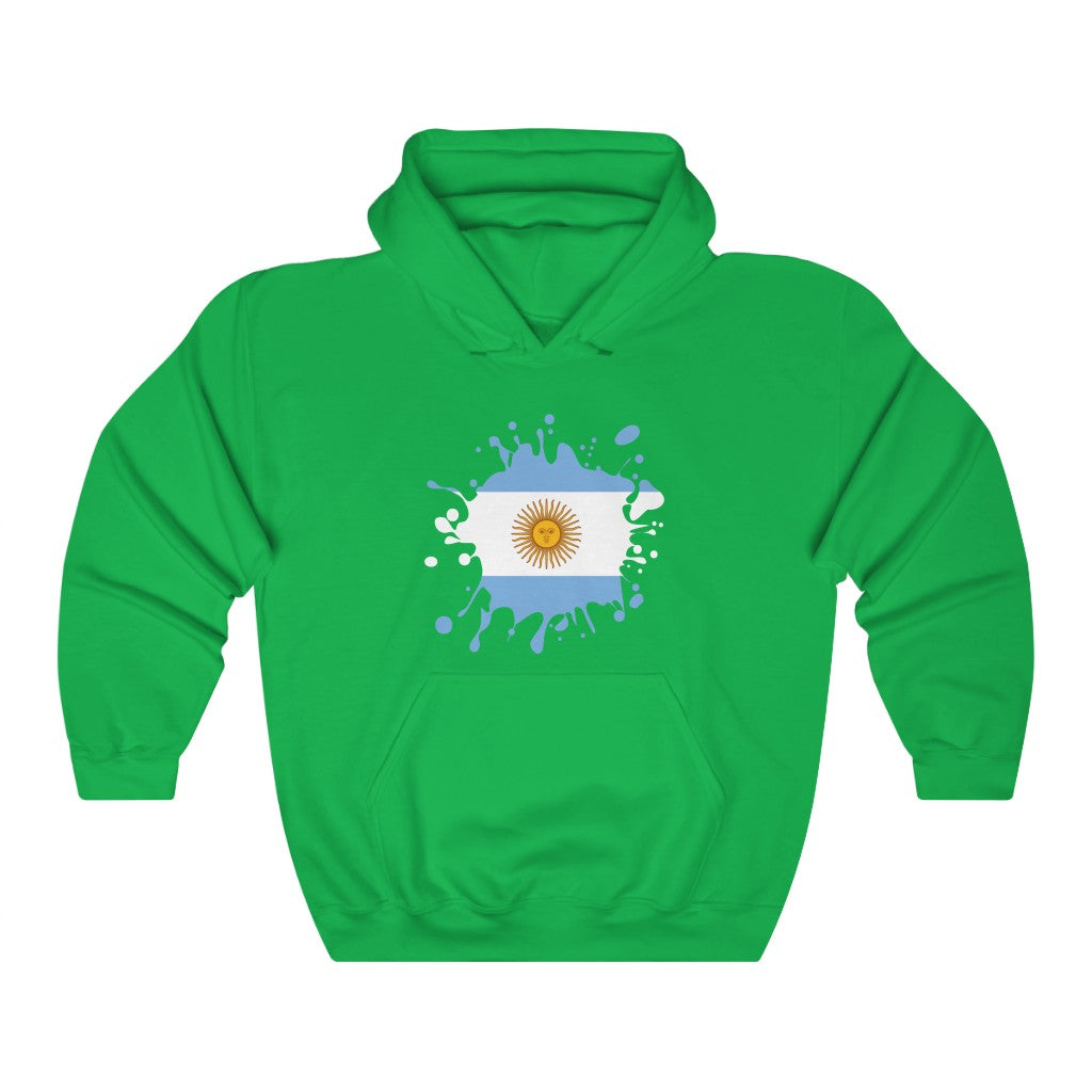 Argentina Splat Flag Hoodie Sweatshirt - Unisex