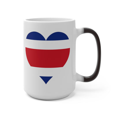 Costa Rica Heart Color Changing Mug