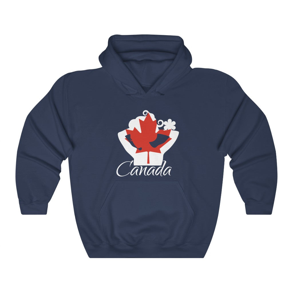 Canada Lady Flag Hoodie Sweatshirt 2 - Unisex