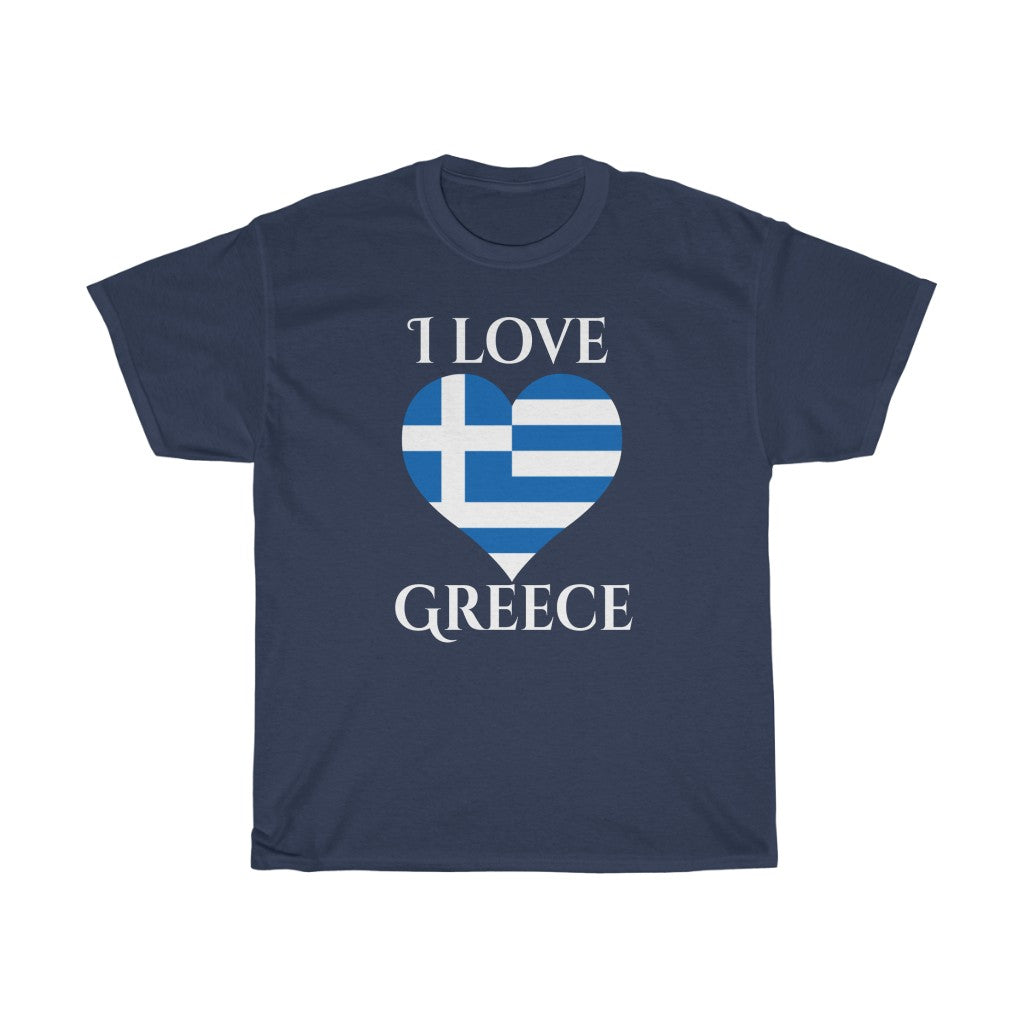 Greece Heart Flag Standard Tee 2 - Unisex