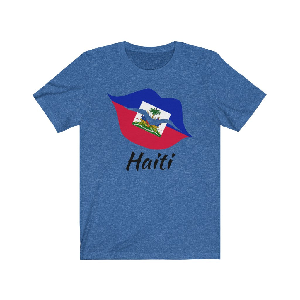 Haiti Lips Flag Premium Tee 1 - Unisex